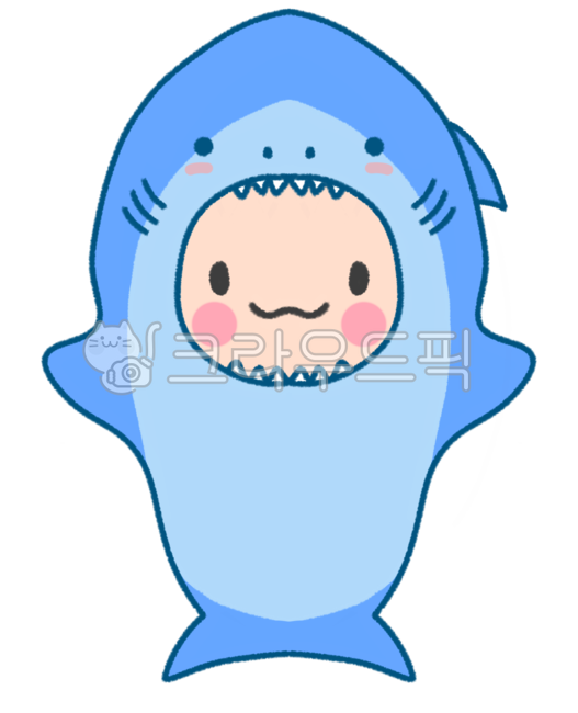 상어,shark,상어캐릭터,상어그림,아빠상어,귀여운상어