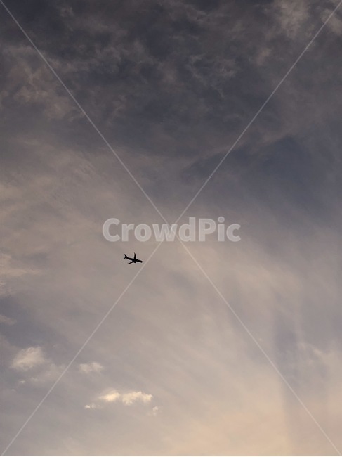 비행기,하늘,sky,airplane,sunset,flying