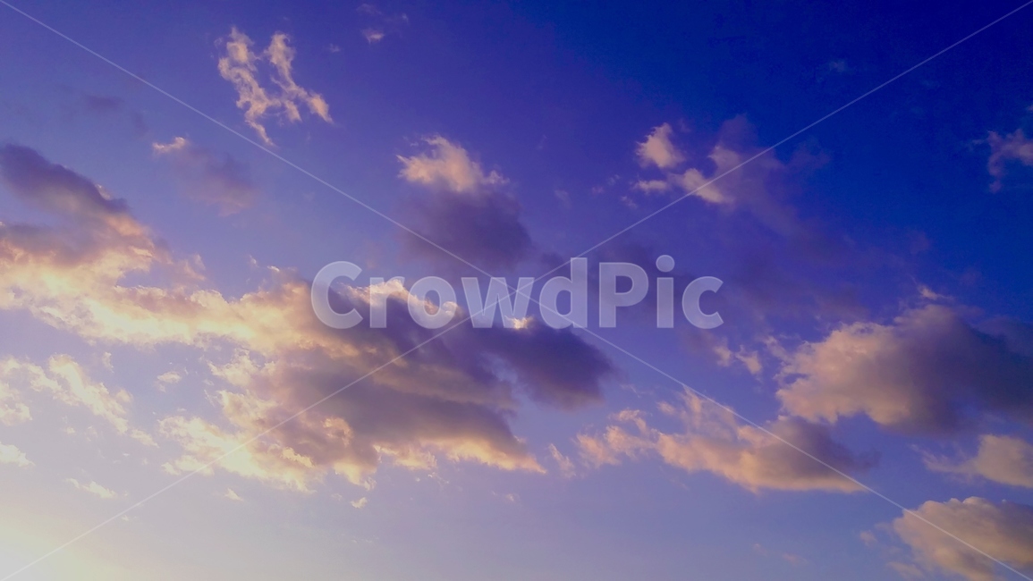 구름,하늘,자연,노을,석양,해질녘,보라색,보라,파란색,파랑,색감,crowd,sky,violet,blue