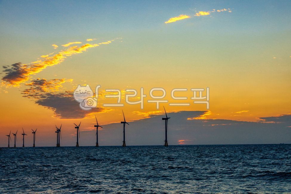 제주도,해거름전망대,일몰,저녁,하늘,구름,바다,자연,jejudo,sky,cloud,sea,nature,sunset,풍력발전기,제주도,jeju,jeju island