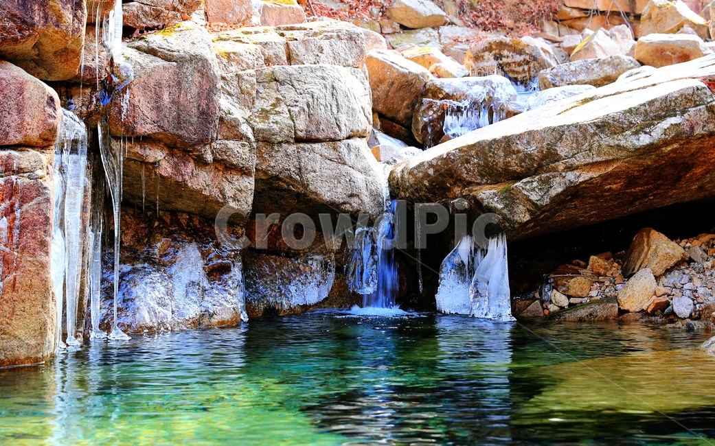계곡,물,얼음,고드름,황정산,자연,풍경,nature,landscape
