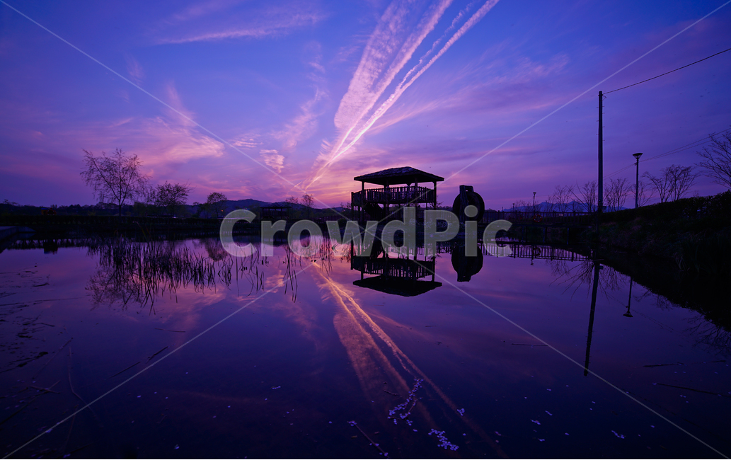 석양,해넘이,일몰,호수,하늘,구름,자연,풍경,자연,풍경,nature,landscape,outdoors,옥외,water,물,land,땅