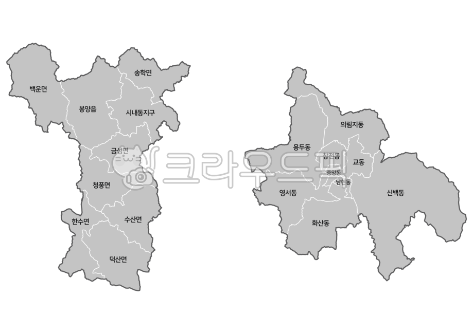 Jecheonsi,Chungcheongbukdo,Jecheon City Administrative District,map,Jecheon City Administrative Map,Jecheon city,Jecheon,map of korea