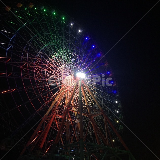 amusementpark,놀이공원,ferriswheel,관람차,파란빛,불빛,light,경주