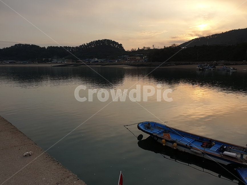 보트,boat,노젓는배,바닷가,해질녘