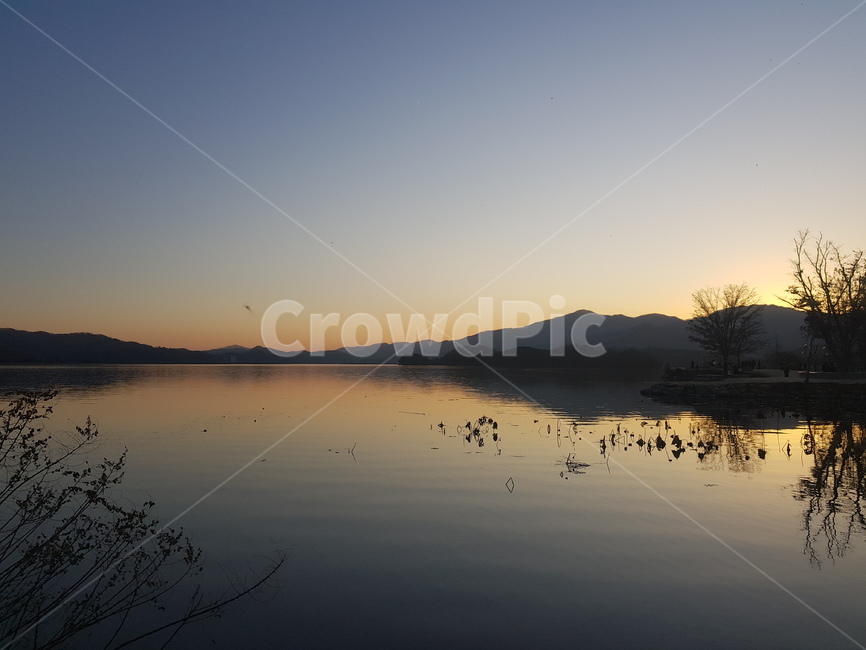 강가,해질녁,노을,riverside,양평,두물머리,sunset