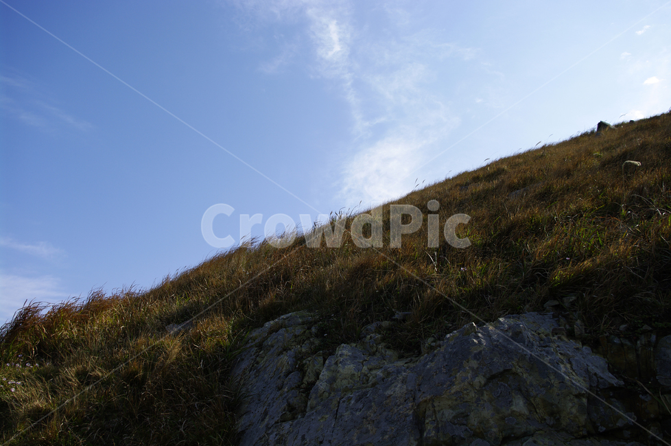 하늘,구름,언덕,풀,자연,풍경,slope,경사,nature,outdoors,옥외