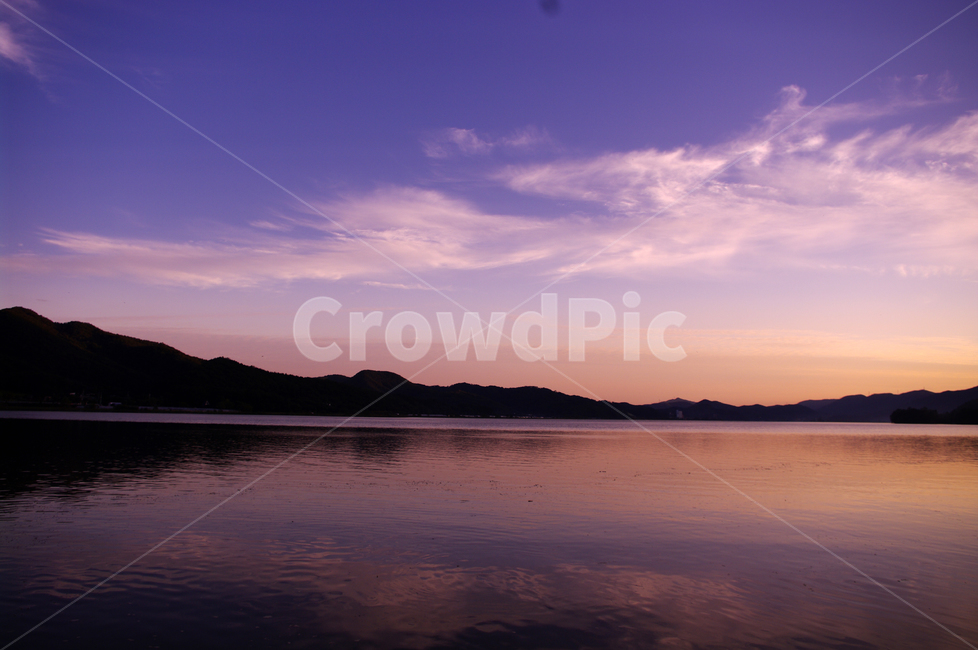 강,하늘,구름,풍경,노을,sunset,color,산,자연,풍경,nature,landscape,outdoors,옥외,water,물