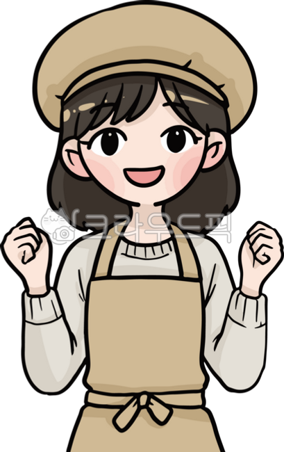 알바,아르바이트,판매,직업,아르바이트생,알바생,구인,구직,대학생,잡,job,유니폼,직원,그래픽,캐릭터,앞치마,스태프,서비스,빵집,베이커리
