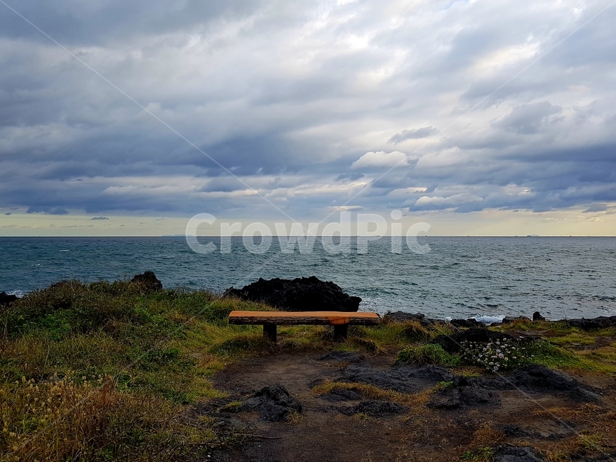 수평선,의자,쓸쓸함,horizon,bench,desolation