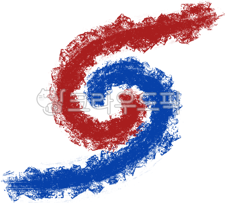 태극무늬, 태극, 태극모양, 빨강, 파랑, 사진,이미지,일러스트,캘리그라피 - JDesign작가