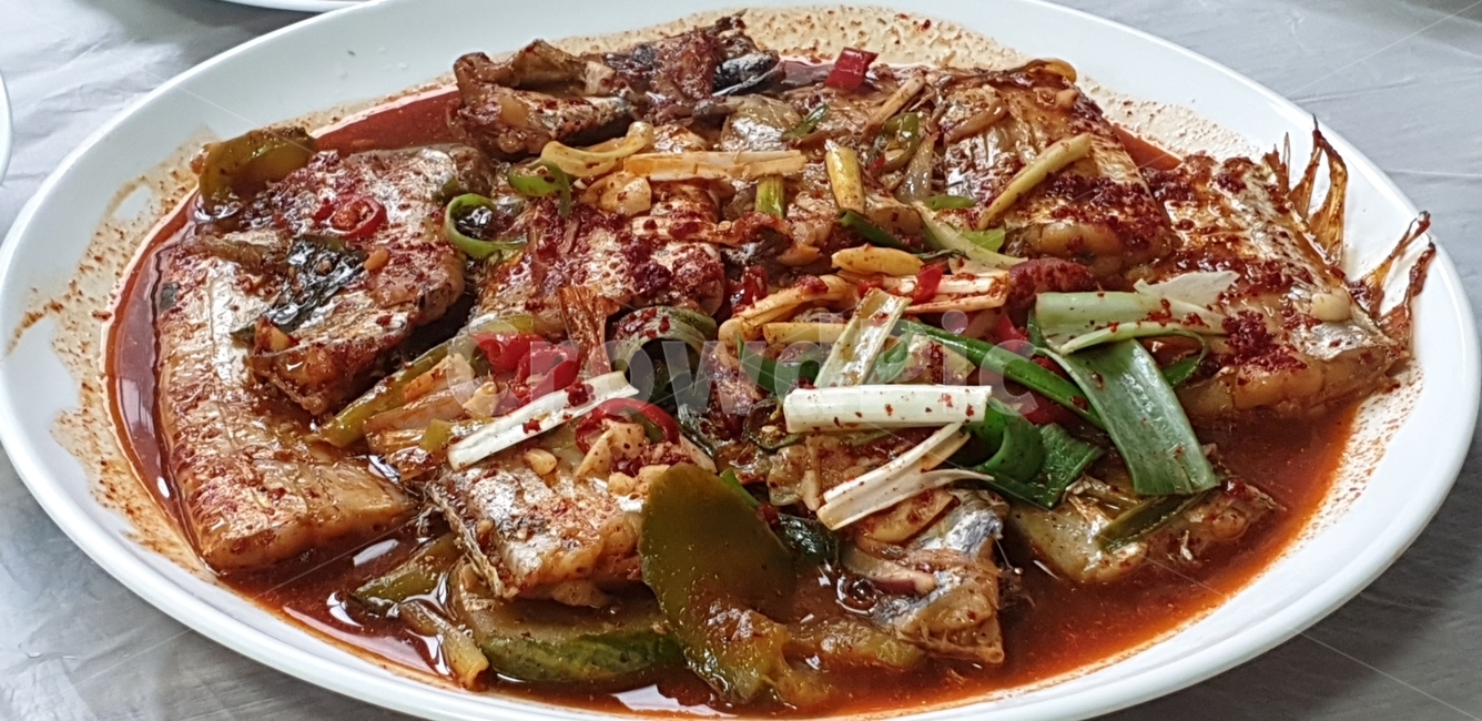 반찬,칼치,파,조림,식욕
