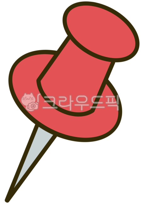 압정, 압정핀, 핀, 고정핀, 압정클립, 사진,이미지,일러스트,캘리그라피 - kkamdol작가