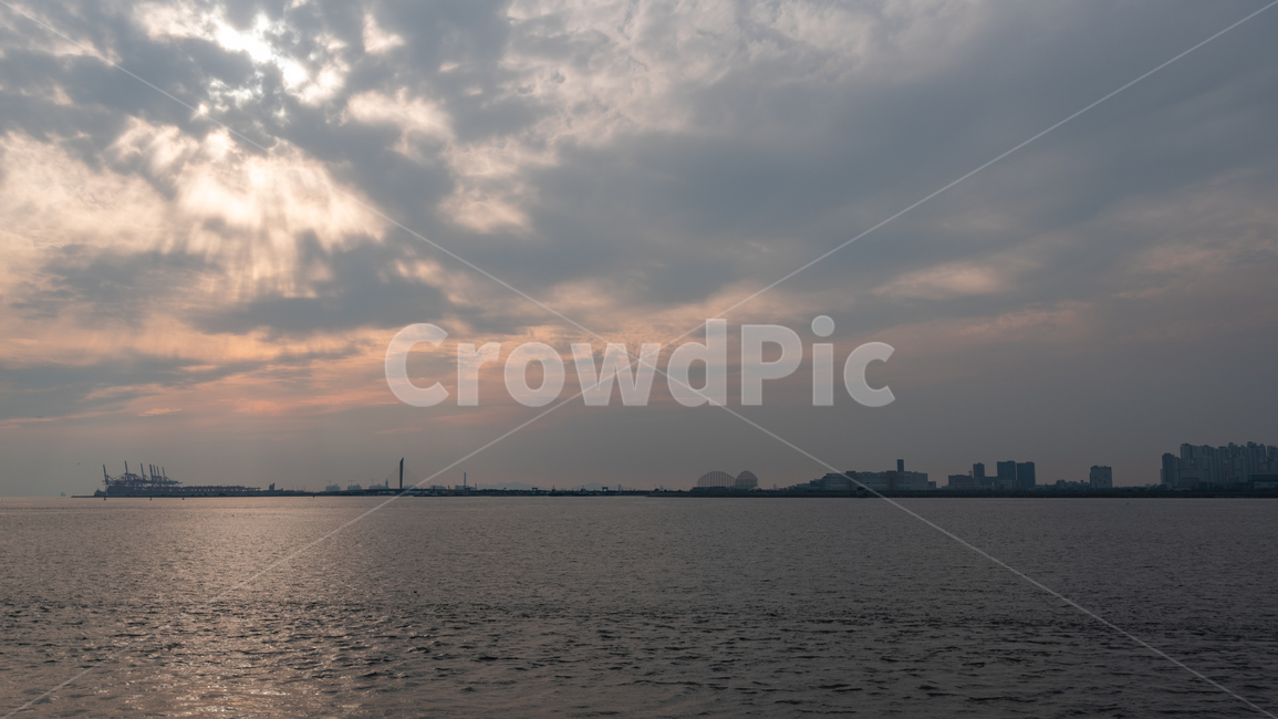 바다,sky,오이도,석양,운해,자연,풍경,nature,landscape,outdoors,옥외