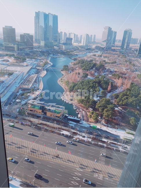 도로,road,교차로,경치,인천,센트럴파크