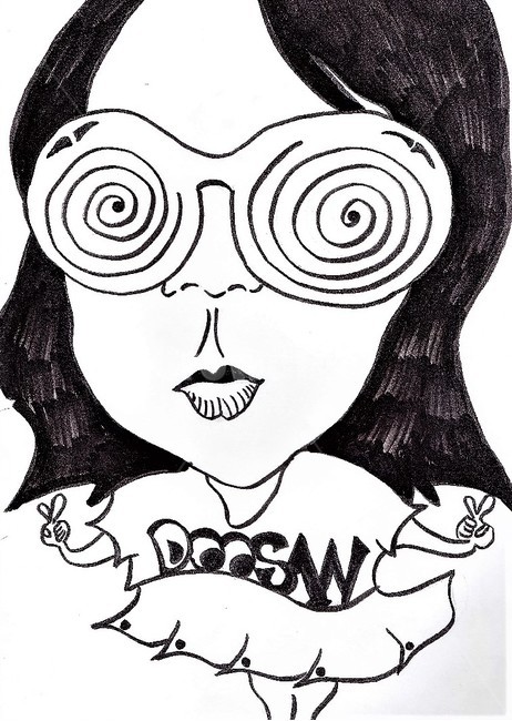 일러스트,소녀,캐릭커쳐,캐릭터,애니메이션,삽화,illustration,그리기,붓펜,펜,펜화,안경,드로잉,그래픽,일러스트레이션,graphic,illustration