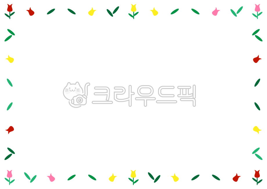 Nukki,Tulip,Kindergarten name tag,Tulip Nuki,flower name tag,name tag,stationery,nameplate,flower border,flower frame,picture frame illustration,border,name tag nuki,label,Label illustration,Name tag illustration,flower,writing pad,kindergarden,flower ill