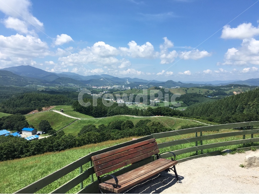 하늘,초원,목장,의자,여유,자연,풍경,nature,landscape,한국자연풍경,한국자연경관,korea nature landscape,furniture,가구,bench,벤치