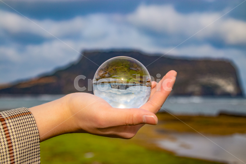 sphere,구체,구슬,성산일출봉,광치기해변,해변,바닷가,제주도,성산,바다