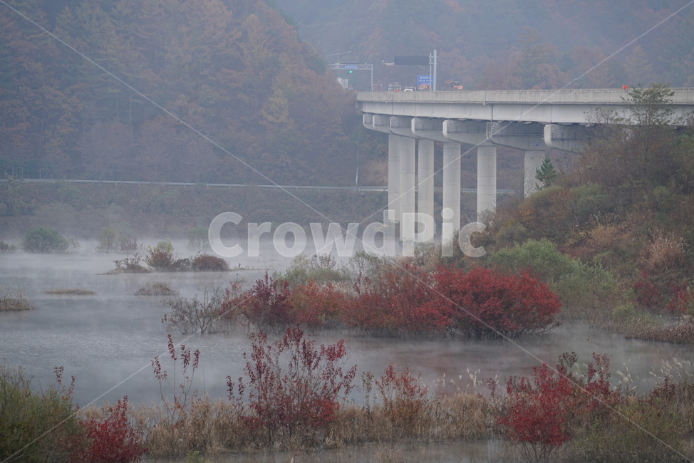물안개,용담댐,진안군,저수지,담수지,호수공원,waterfog,nature,자연,weather,날씨