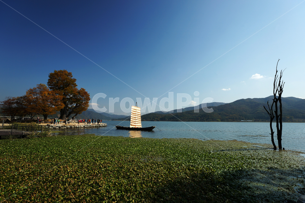 가을,양평,두물머리,돛단배,양수리,자연,풍경,nature,landscape,한국자연풍경,한국자연경관,korea nature landscape,교통,교통수단,traffic,transportation,outdoors,옥외,land,땅,water,물,sea,바다,ocean,대양