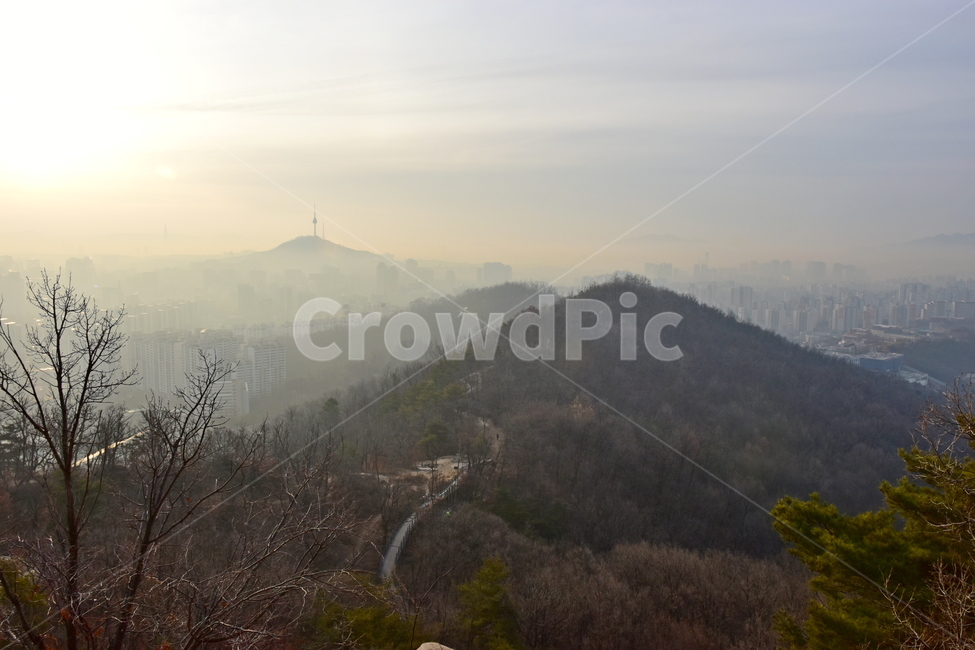 안산,일출,해맞이,해돋이,서울,아침,도시,도심지,풍경,미세먼지,겨울,자연,풍경,nature,landscape,outdoors,옥외,weather,날씨