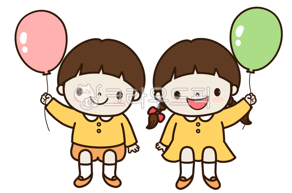 어린이집,유치원,어린이캐릭터,어린이일러스트,풍선들고,풍선든아이,앉아있는,어린이날,어린이날일러스트,풍선,기념일,귀여운,남여,사람,유아,남아,여아,축하,어린이png