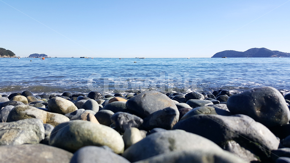 몽돌,바다,해수욕장,하늘,파도,돌,거제,섬,해변,자갈