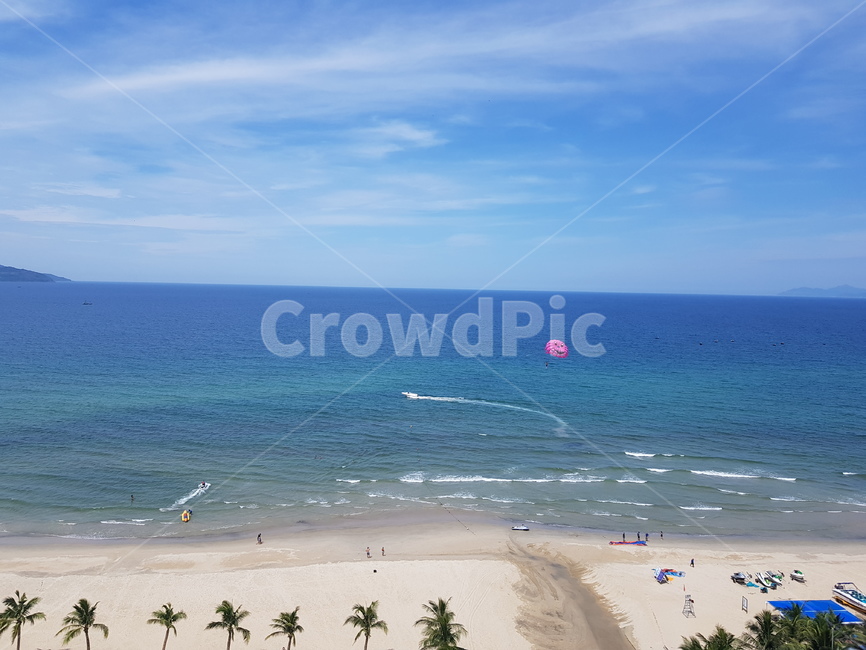 베트남,다낭,미케,비치,해변,바다,풍경,여름,danang,vietnam,mykhe,beach,seaview,summer,oceanview,blue,자연,풍경,nature,landscape,해변,바다,beach,sea,사람들,대중,군중,other people,crowd,leisure activities,레저 활동,adventure,모험,gliding,활공