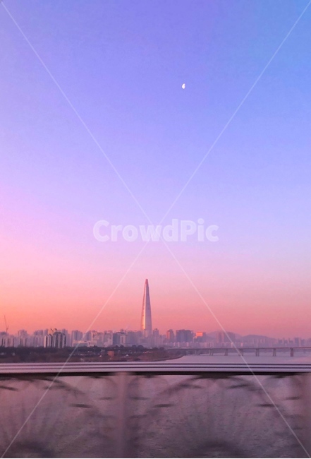 다리,달,하늘,일출,한강,야경,밤,풍경,nightscape,night,landscape,도시,city,한국도시풍경,한국도시경관,korea cityscape,색깔,색상,색채,색감,color sense,color sensitivity,feeling of color,nature,자연,building,건물