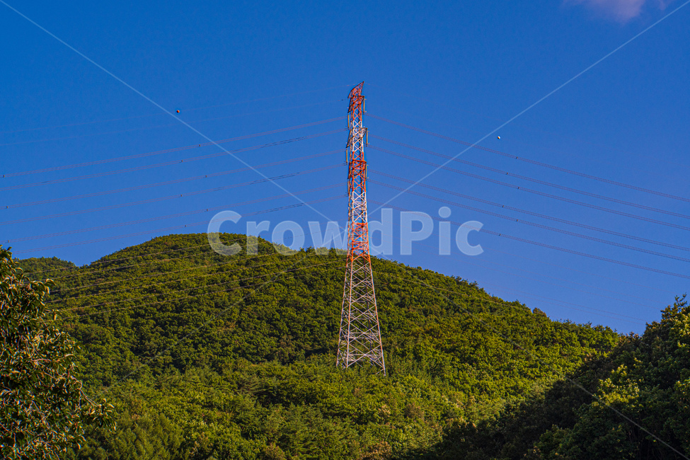 풍경,전기,산,하늘,cable,케이블,powerlines,전력선,송전탑,electrictransmissiontower,에너지산업,energy industry