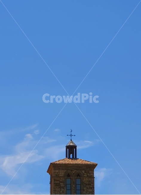 산티아고데콤포스텔라,까미노,십자가,종탑,파란하늘,santiagodecompostella,camino,thecross,belfry,bluesky