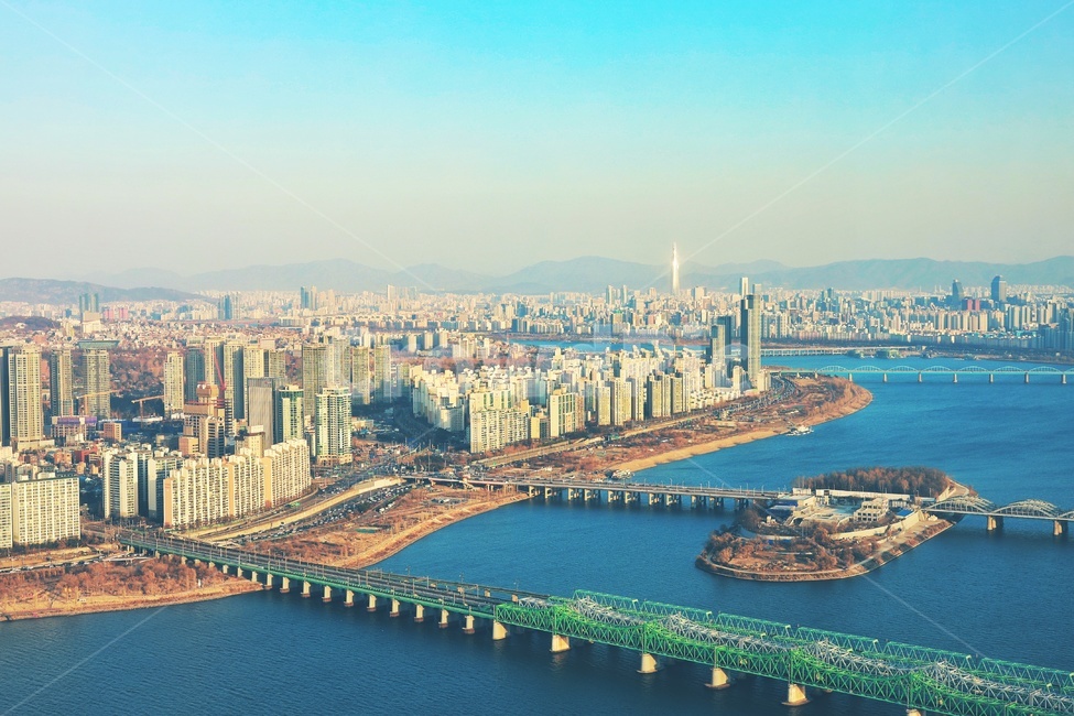 서울,하늘,한강,풍경,건물
