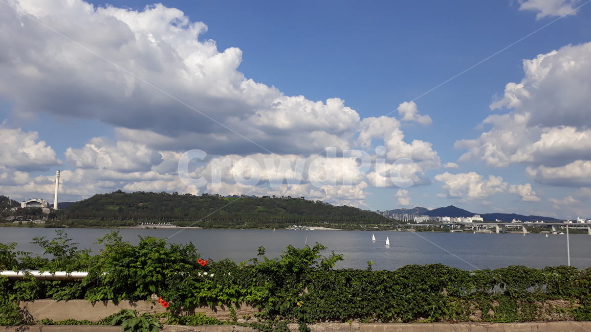 자연,nature,outdoors,옥외,land,땅,구름,cloud,하늘,sky,water,물,ocean,한강,요트,강변도로,자연,풍경,nature,landscape,weather,날씨,cumulus,적운