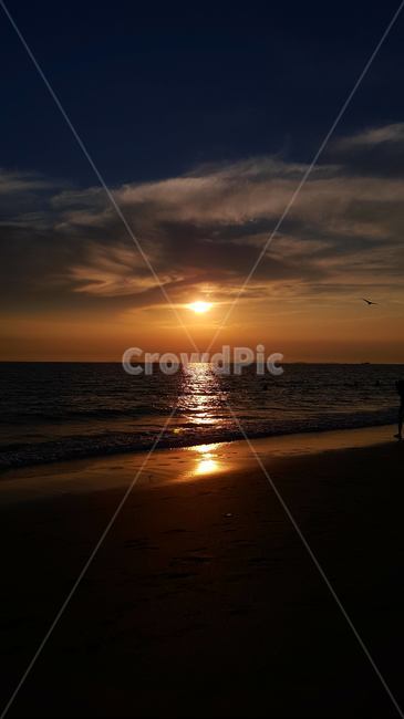 자연,바다,풍경,노을,일몰,햇빛,붉은하늘,sunlight,redsky