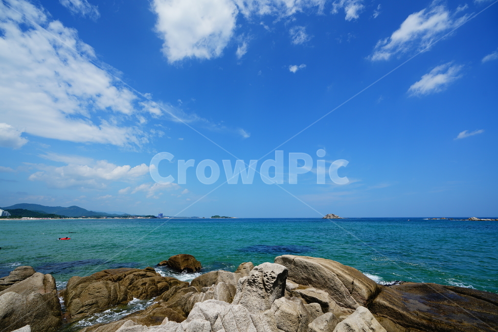 하늘,바다,바닷가,파도,물,파랑,블루,sea,바위,여름,풍경,경치,자연