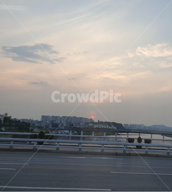 하늘,구름,배경,노을,도로,road