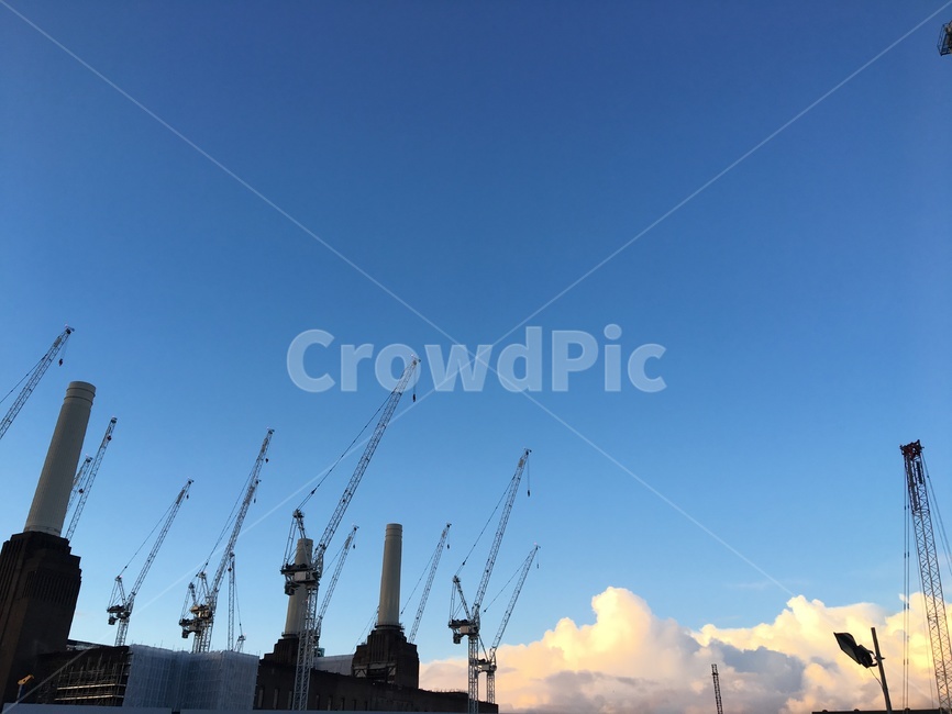 constructioncrane,건설크레인,런던,화력발전소,powerplant