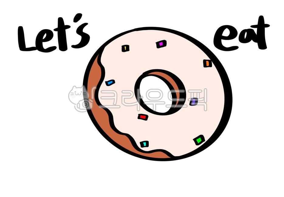 Cute illustrations,donut picture,dessert,cute picture,donuts,hand drawing,kindergarden,handwriting,illustration,text