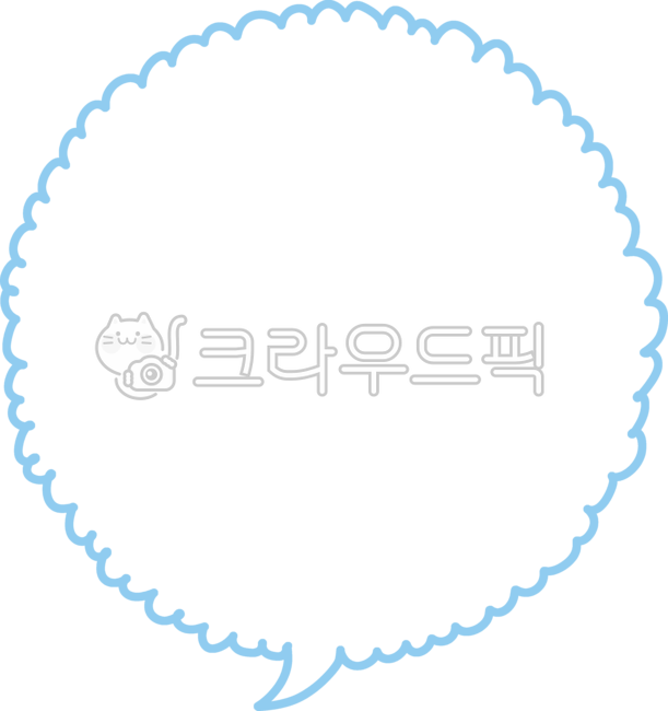 말풍선,구름,심플,간단,동그라미,하늘색