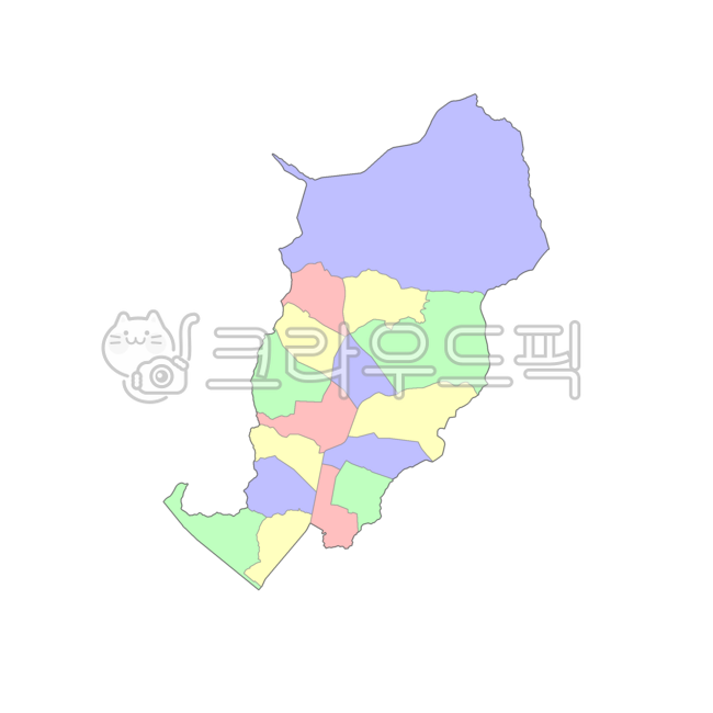 Seoul Special City,Seoul,Eunpyeong-gu,Republic of Korea,our country,Korea,administrative district,province,city,county,town,township,dong,map,administrative district map,4-color map,blue,yellow,red,green,map