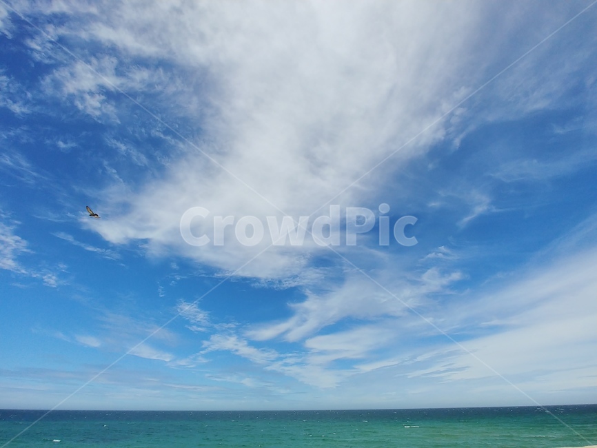 강원도,바다,새털구름,모래사장,평온한풍경,해변,바다,beach,sea