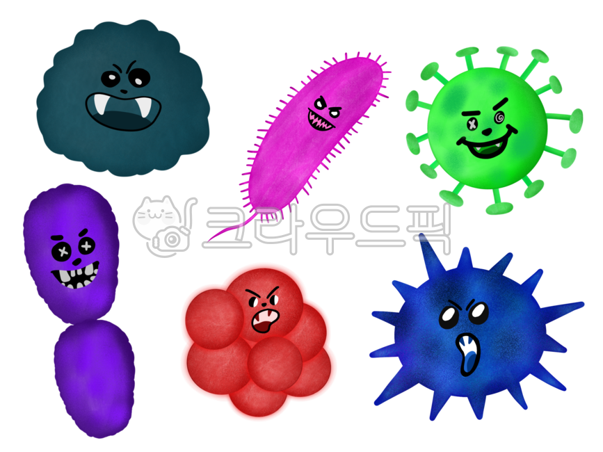 바이러스,세균,균,코로나,바이러스일러스트,세균일러스트,박테리아,곰팡이
