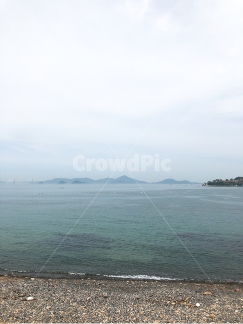 바다,몽돌,풍경,배경,맑은,해안가