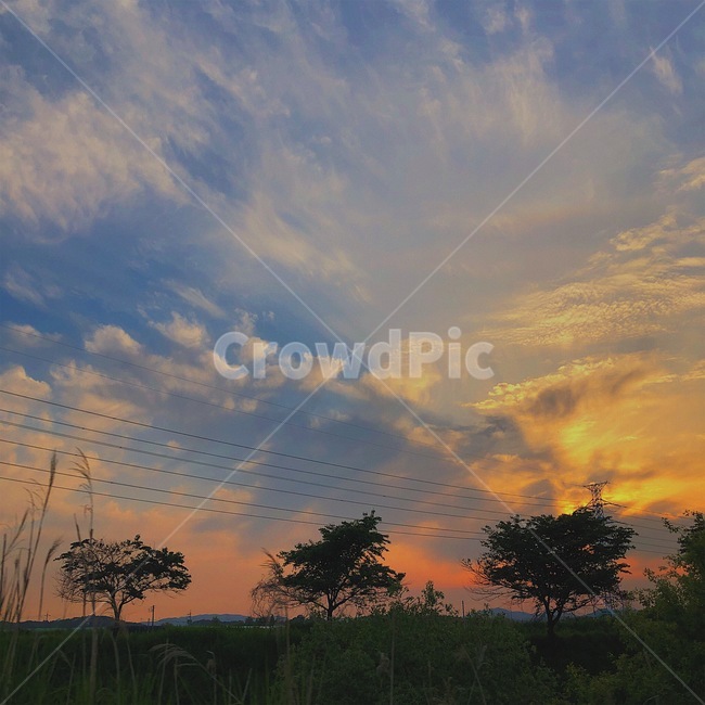 하늘,노을,구름,sky,sunset