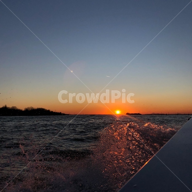 노을,sunset,바다,자연,파도