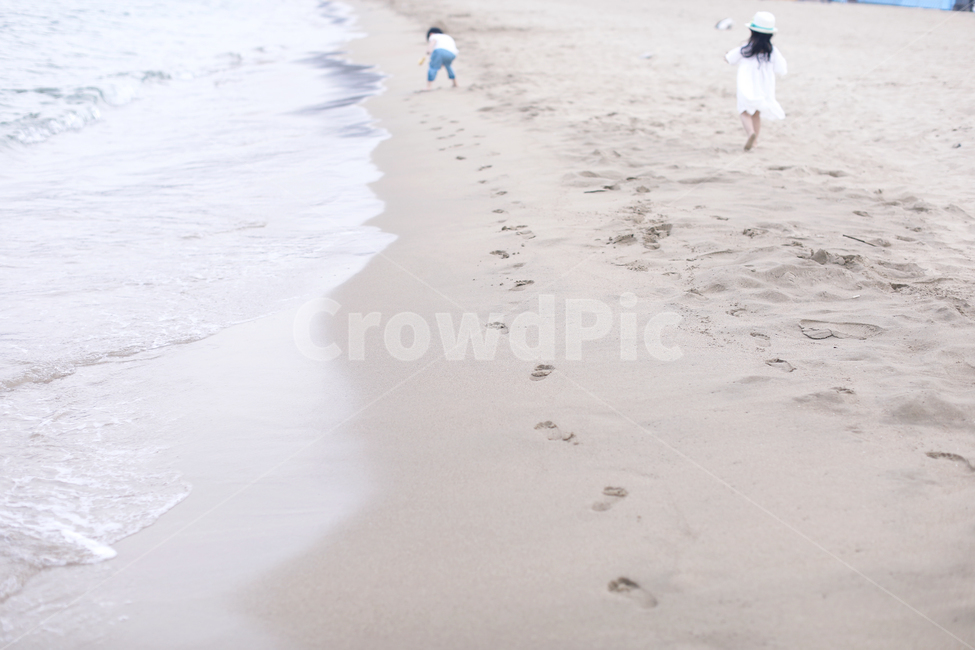 여름,바다,뒷모습,모래사장,발자국,달리기,해변,바다,beach,sea