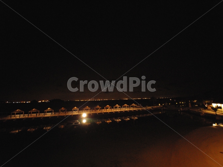 night view,batam,ocean,night sea,Indonesia