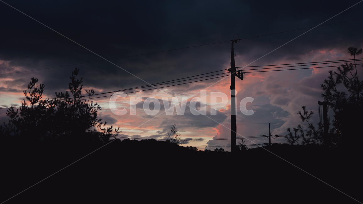 전봇대,노을,하늘,구름,풍경,해질녘,dusk,heaven,cloud