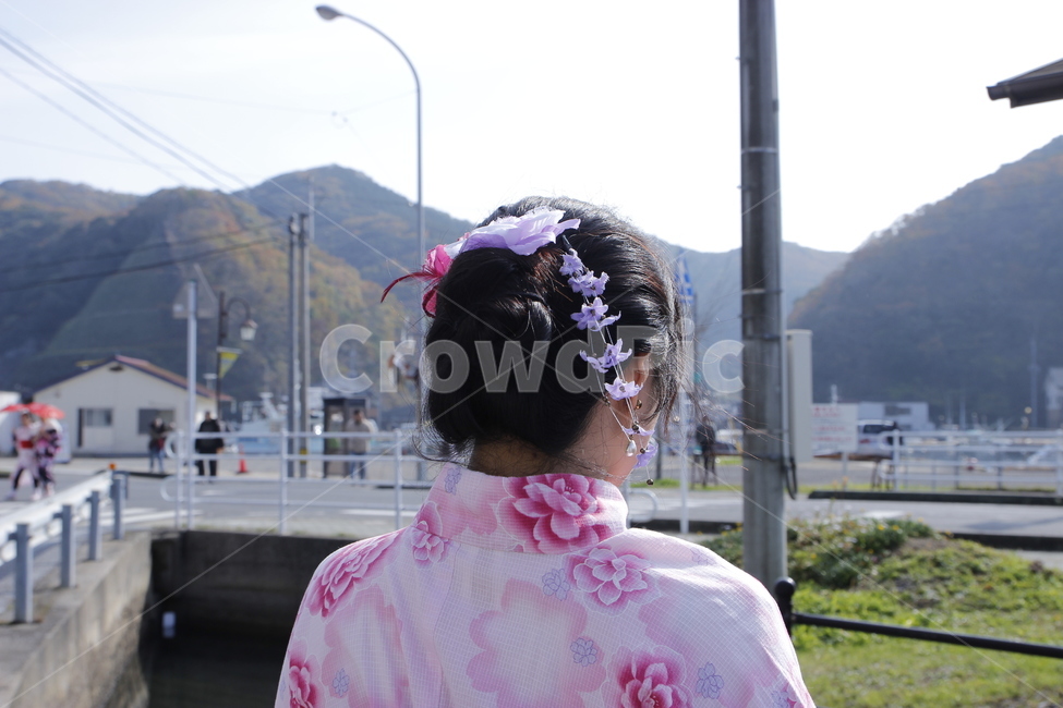 대마도,유카타,일본전통의상,일본,기모노,쓰시마,히타카츠,일본여행,해외,외국,세계,foreign,oversea,world,사람,인물,인간,human,person,여성,여자,woman,female,lady,패션스타일,의상,fashion,style